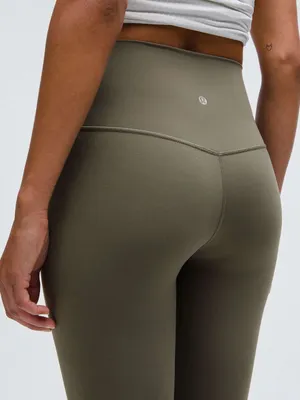 Lululemon Align High Rise Army Green Leggings yoga Pilates activewear gym size 4 thumbnail 3