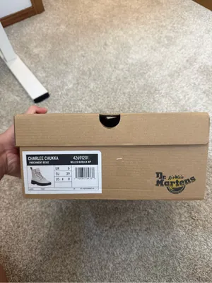 Dr Martens Charlee Chukka Boot in Parchment‎ Beige thumbnail 3
