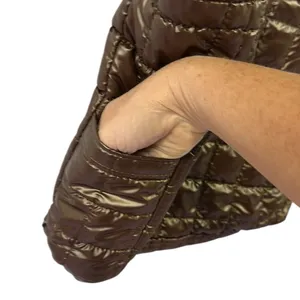 Source Unknown Brown Puffer Quilted Tote Bag Shoulder Bag 14 x 12 x 3.5 Inches thumbnail 5