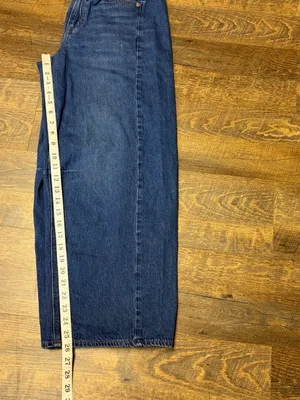 American Eagle Dreamy Drape Barrel Jeans Womens 6 Strigid Blue Denim thumbnail 7