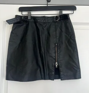 Free People Leather Mini Skirt thumbnail 1