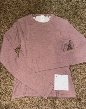 Waffle knit crewneck base layer Lululemon  thumbnail 1