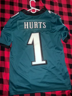 Men's Philadelphia Eagles Jalen Hurts Nike Midnight Green Team Game Jersey thumbnail 3