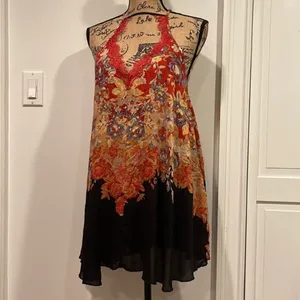 NWT free people floral haze‎ mini slip dress Xs thumbnail 2
