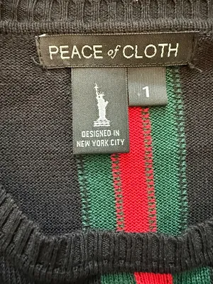 Peace of Cloth black sweater sz 1 thumbnail 2