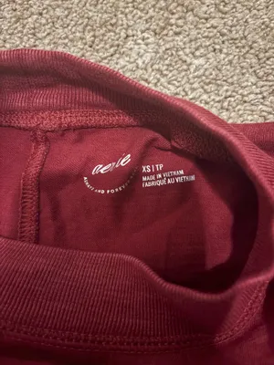 Aerie Burgundy Mock neck Long sleeve thumbnail 2
