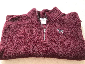 PINK - Victoria's Secret Sherpa Quarter Zip thumbnail 3