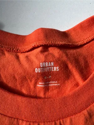 Urban Outfitters Orange Oversized Muscle Tank Top Small NWOT thumbnail 3