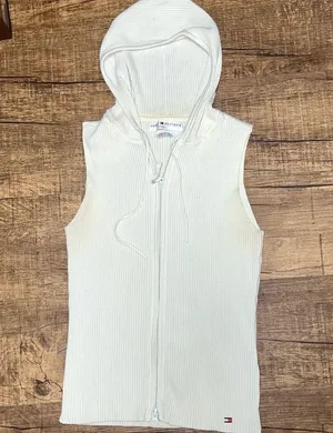vintage Tommy Hilfiger jeans knit sweater vest zip up thumbnail 2