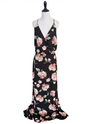 LUSH Floral Maxi Dress Size XL thumbnail 2