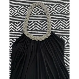 Cable & Gauge Black Braided Chain Halter Top thumbnail 10