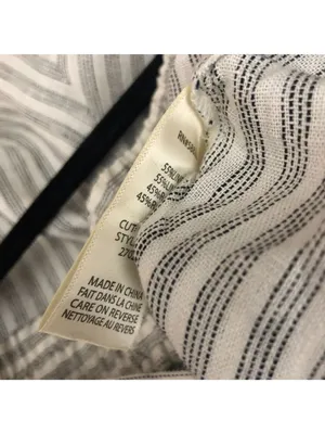 Max Studio Womens Striped Wide-Leg Pants Size L Linen Blend Elastic Waist thumbnail 4