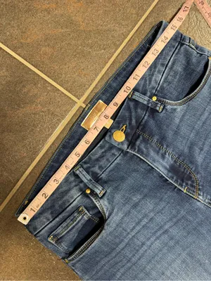 Kut From the Kloth Meg High Rise Fab Ab Wide Leg Jeans Denim Yielded Wash Blue 8 thumbnail 13