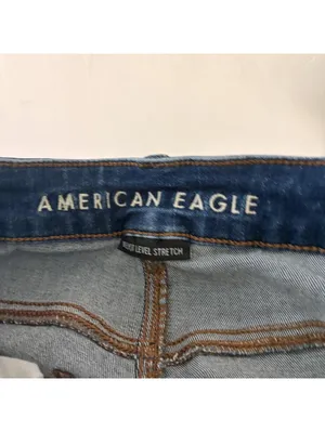 American Eagle Hi-Rise Jegging - Distressed Raw Hem - Size 6 thumbnail 6