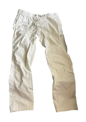 Vuori Ripstop Cream Straight Cargo Zipper Pockets Hiking Outdoor Pants Size L thumbnail 1