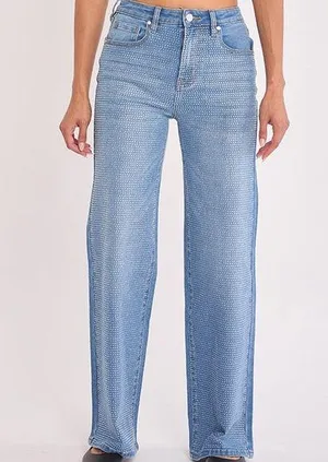 Rue - Bling Out High Rise Stretch Straight Leg Denim thumbnail 1