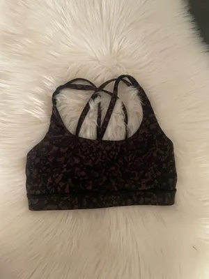 Lululemon Energy Bra Medium Support B–D Cup Wild Thing Camo Brown thumbnail 7