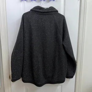 Avia dark gray soft fleece full zip collared active winter jacket XL casual thumbnail 8