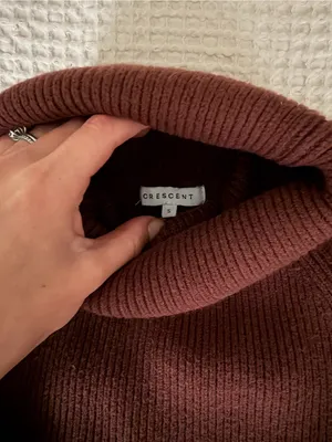 Crescent Brown Turtleneck Sweater thumbnail 3