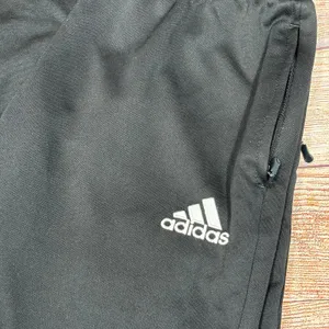 Adidas Black Track Pants with Zippered Pockets Size Medium thumbnail 2