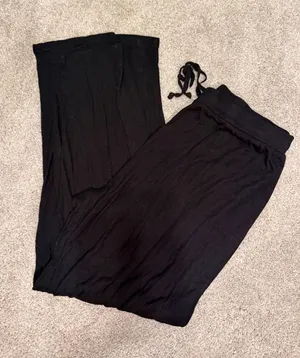 Serra Black Casual Drawstring Pants thumbnail 1