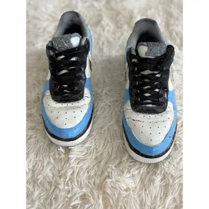 Nike Air Force 1 Low Custom Baby Blue Rhinestone Bling Sneakers‎ Size 8 thumbnail 2