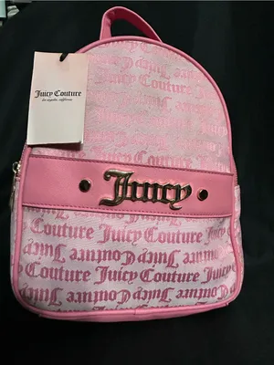 Juicy Couture Pink Logo Mini Backpack with Gold Accent NWT thumbnail 2