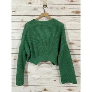 Petal & Pup Brinley Crop Sweater - Green - Large thumbnail 14
