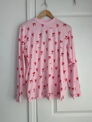 NWT Skims Boyfriend Long Sleeve T-Shirt and Short Boxer Set thumbnail 4