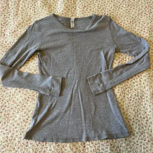 Next Level Apparel Grey thermal shirt thumbnail 1