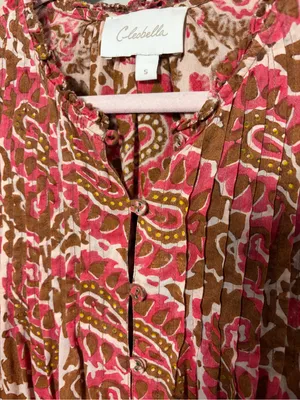 Cleobella Calla Blouse Organic Cotton Top boho flutter sleeve thumbnail 6