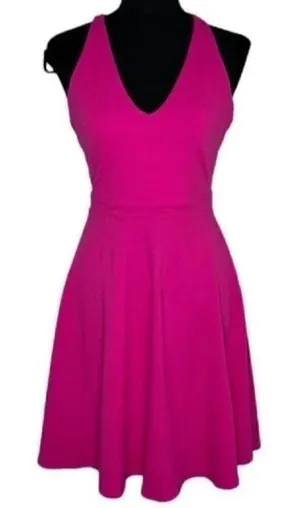 Susana Monaco Fuschia Pink Mini Dress(Size Small) thumbnail 1