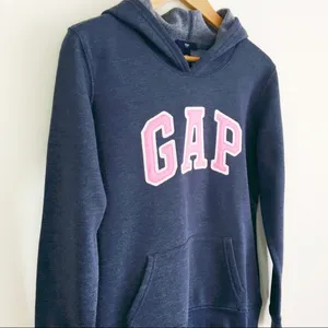 GAP Logo Hoodie Navy Blue & Pink thumbnail 3