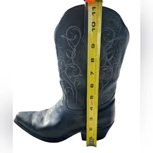 Sterling River 6.5 Gray Leather Cowgirl Western Boots Embroidered Mexico SRC 516 thumbnail 12