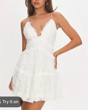 Selfie Leslie Laney low back cami lace mini dress size small thumbnail 1