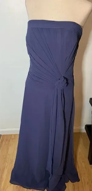Purple bridal dress size 12 brand b2 thumbnail 1