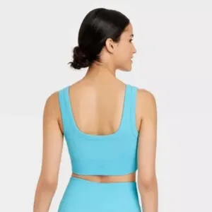 Joy Lab Sky Blue Seamless Bra size small thumbnail 2