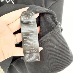 Peloton Unisex Holiday Crewneck‎ Sweatshirt XXL Black Athleisure thumbnail 6