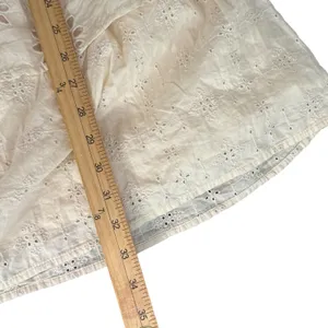 AE Cottagecore BOHO Eyelet Lace Ruffle Tiered Smocked Wrap Mini‎ Dress Size M thumbnail 15