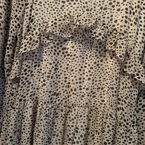 Hayden Tiered Ruffle Dress Women’s Large Leopard Cheetah Chiffon Type Flowy thumbnail 2