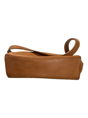 Kenneth Cole New York Vintage Camel Tan Genuine Leather Shoulder Bag Purse Minimalist 90s Style thumbnail 4