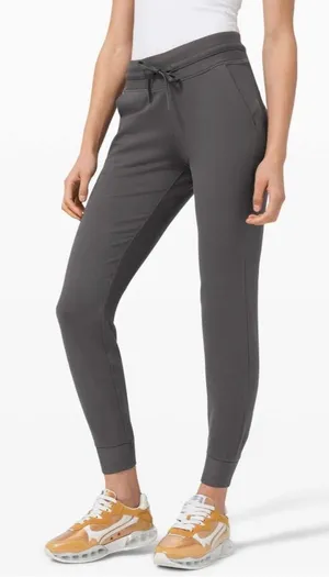 Lululemon Ready to Fleece Jogger 6 Graphite Grey Pima Cotton Stretch Legging thumbnail 1