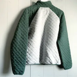 Green Bay Packers Nfl Quilted Quarter Zip Pullover Sweatshirt L thumbnail 2