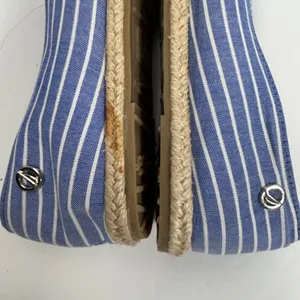 Nautica Idelle Blue White Striped Espadrille Flats Knotted Bow Womens‎ 9.5 thumbnail 8