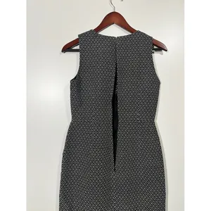 J. Crew Black and White Sleeveless Dress Size 0 Knee-Length thumbnail 4