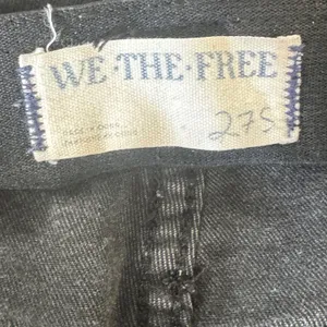 Free People We The Free Penny Pull On Flare Jeans Grey Black Denim Sz‎ 27S Boho thumbnail 3