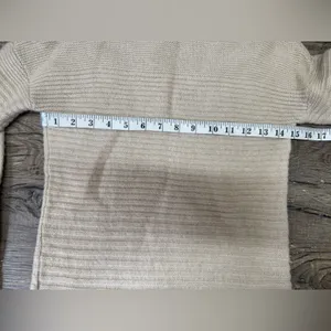 360‎ Cashmere Audra Graduating Stripe Texture Funnel Neck Sweater size xs thumbnail 5