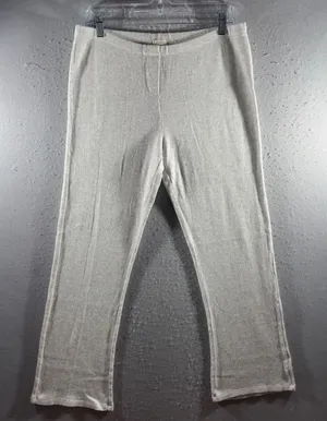 3099 | John Galt Waffle Knit Thermal Loungewear Pants Gray OS Minimalist Cozy thumbnail 1