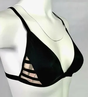 New Victorias Secret Bralette Front Close Bra Sizes Small S/P XS Black NWT thumbnail 1