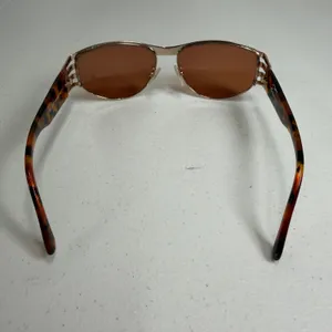 VTG Y2K Fendi Sunglasses FS 118 Tortoise Gold Shield Wrap Made in Italy Vintage thumbnail 8